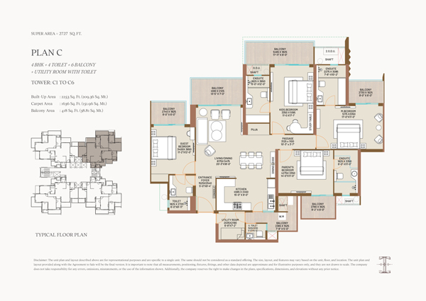 4 BHK | 2727 Sq. ft.