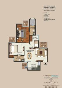 2 BHK + STUDY (DELUXE)